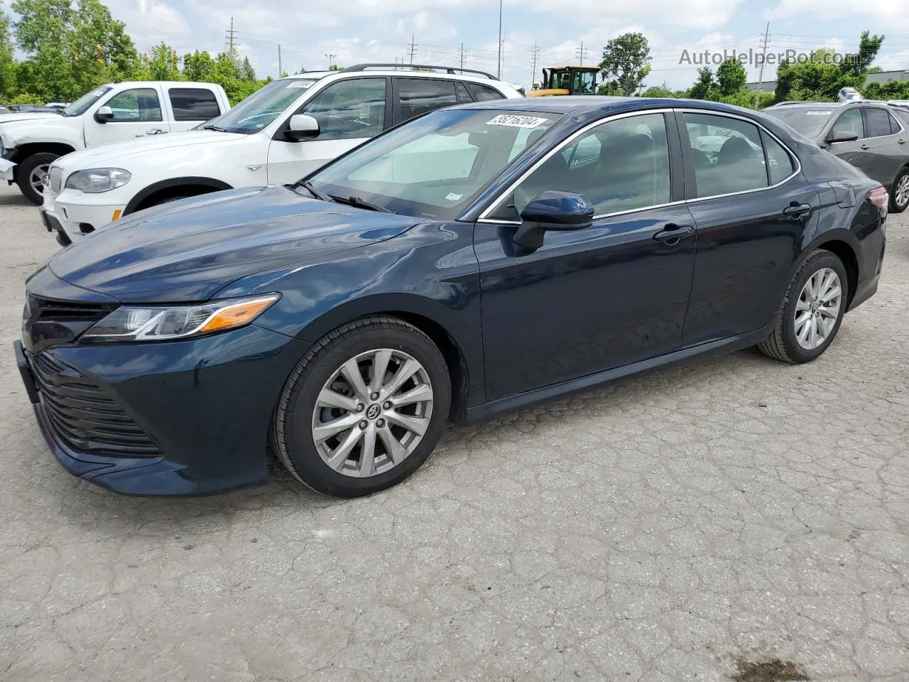 2019 Toyota Camry L Синий vin: 4T1B11HK6KU714336