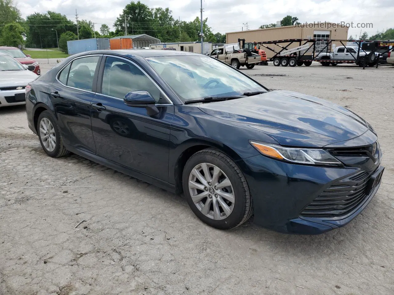 2019 Toyota Camry L Синий vin: 4T1B11HK6KU714336