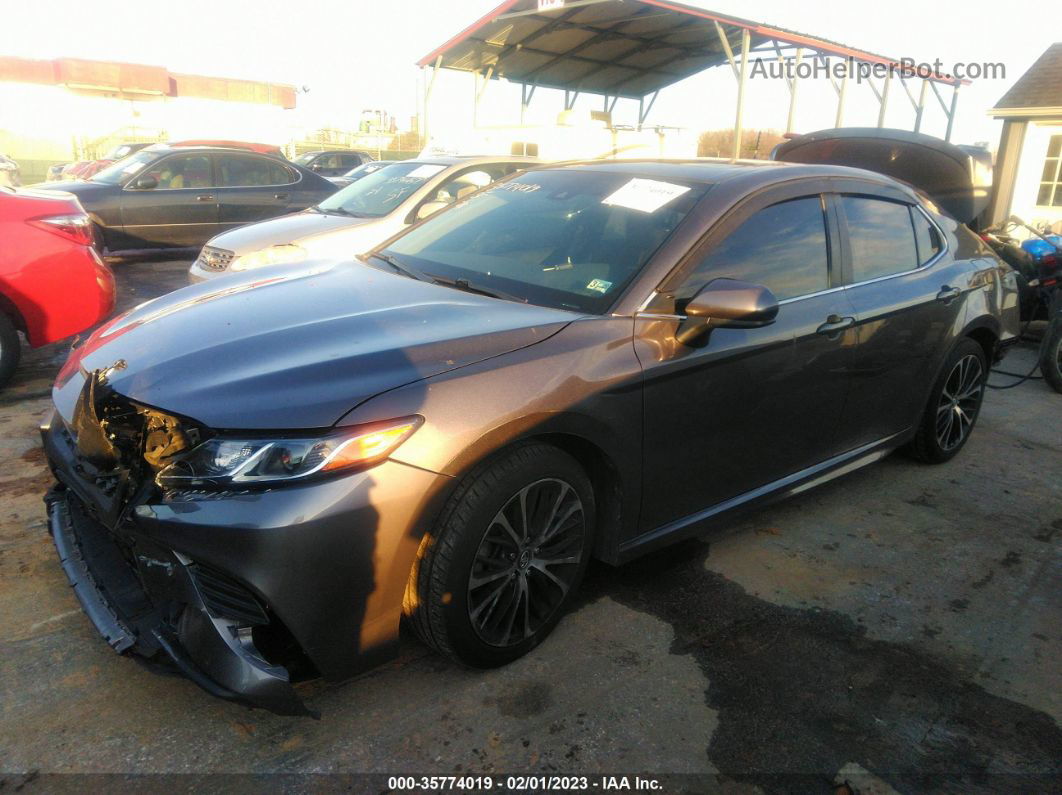 2019 Toyota Camry Se Gray vin: 4T1B11HK6KU714448