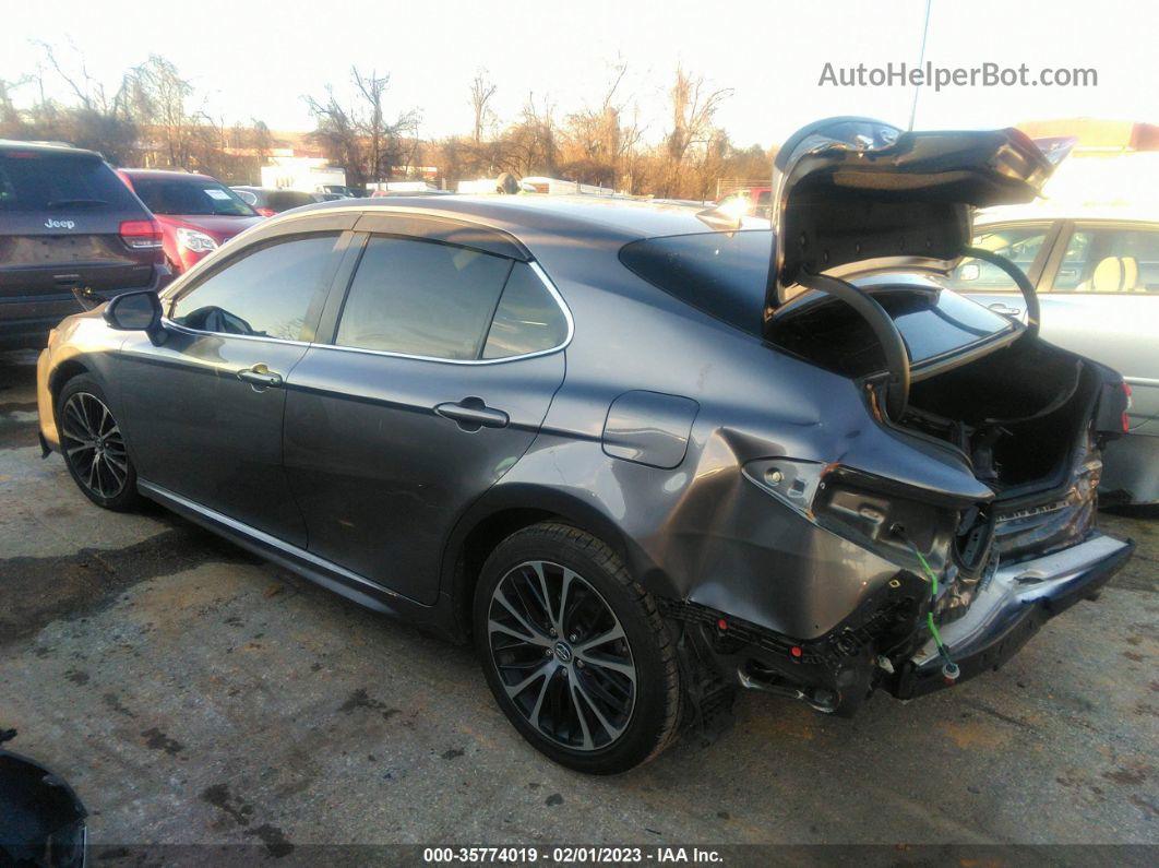 2019 Toyota Camry Se Gray vin: 4T1B11HK6KU714448