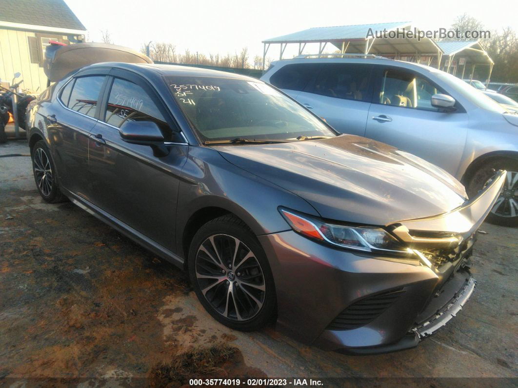 2019 Toyota Camry Se Gray vin: 4T1B11HK6KU714448