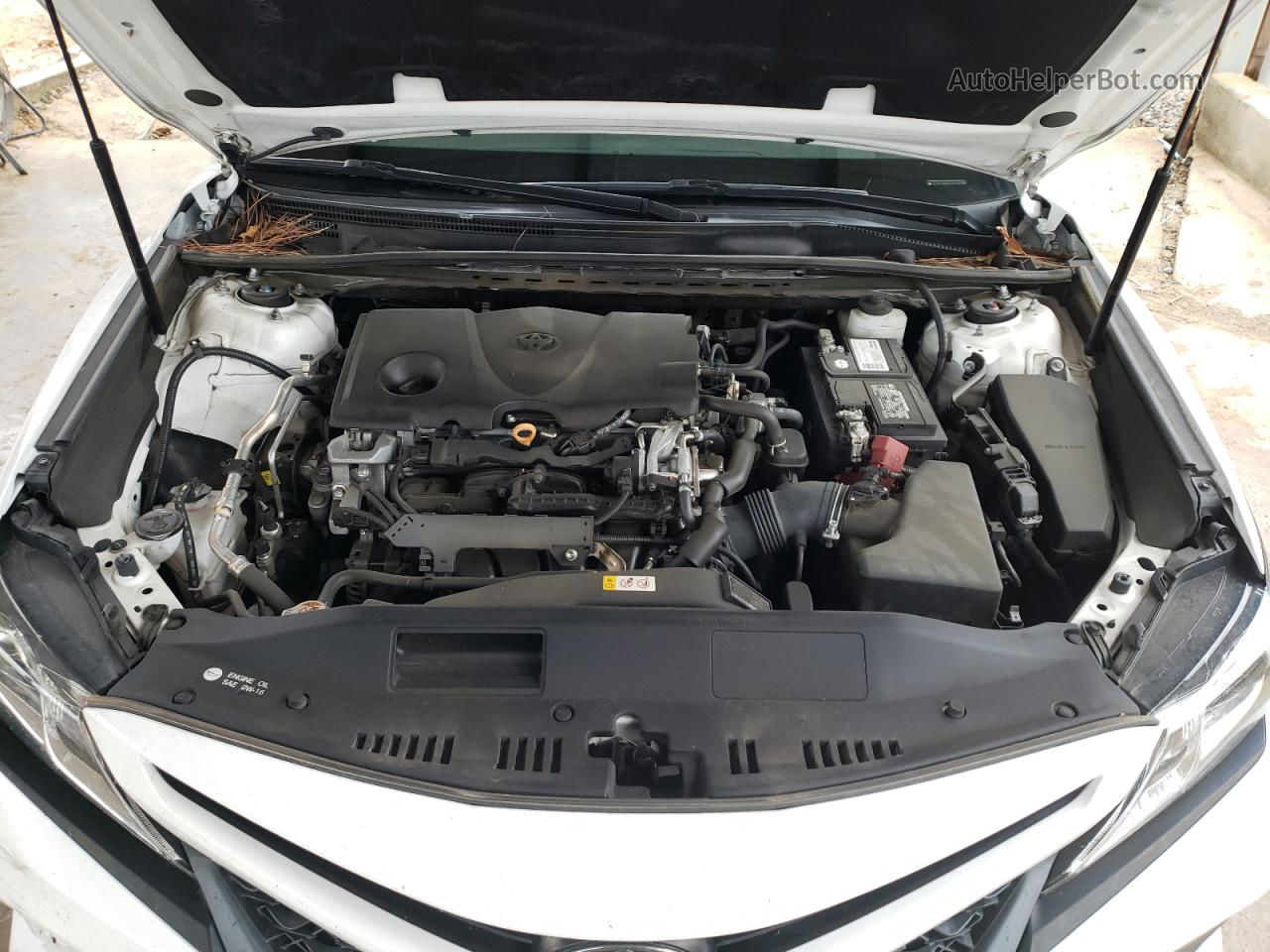 2019 Toyota Camry L White vin: 4T1B11HK6KU725336