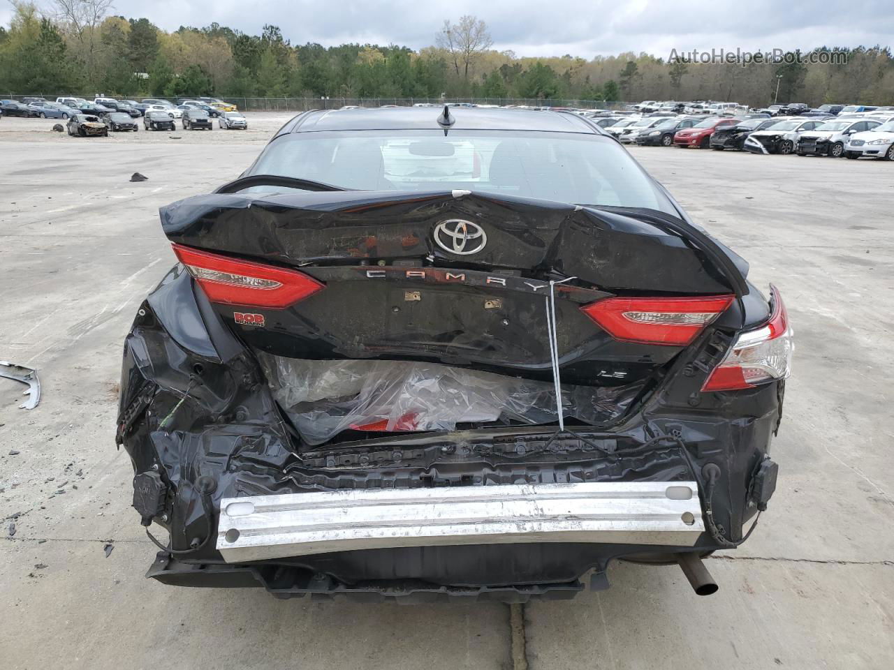 2019 Toyota Camry L Black vin: 4T1B11HK6KU760605