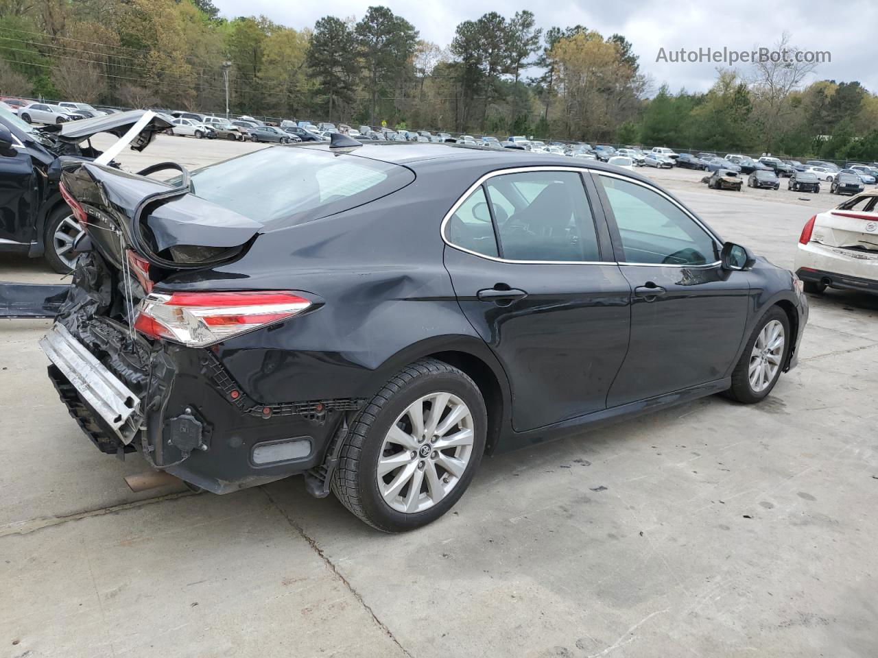 2019 Toyota Camry L Black vin: 4T1B11HK6KU760605