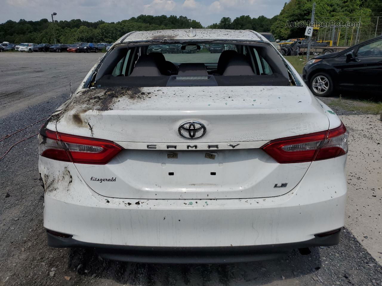 2019 Toyota Camry L White vin: 4T1B11HK6KU774794