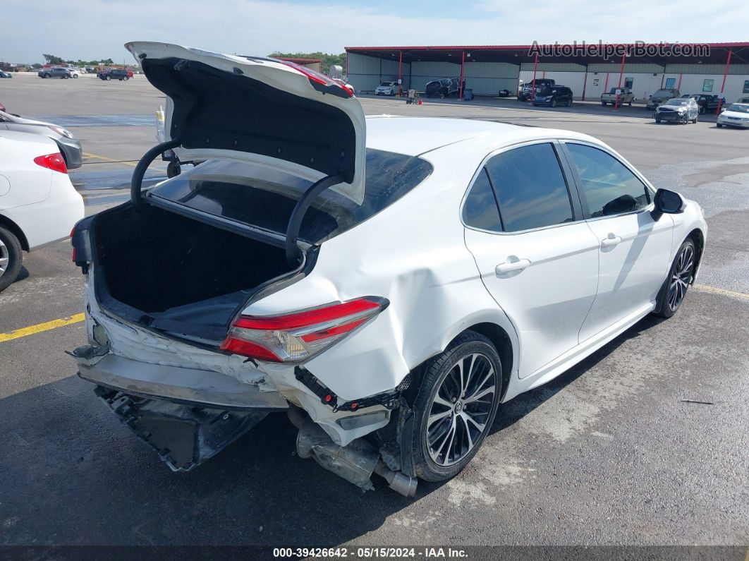 2019 Toyota Camry Se White vin: 4T1B11HK6KU790641