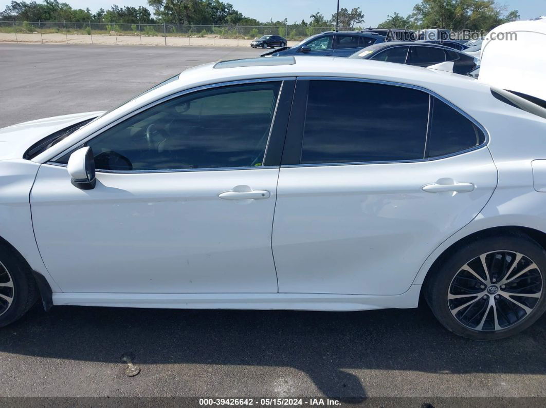 2019 Toyota Camry Se White vin: 4T1B11HK6KU790641