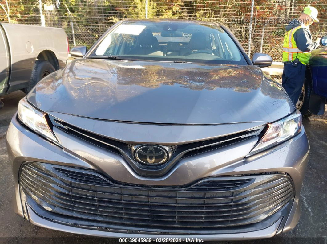 2019 Toyota Camry Le Gray vin: 4T1B11HK6KU791126