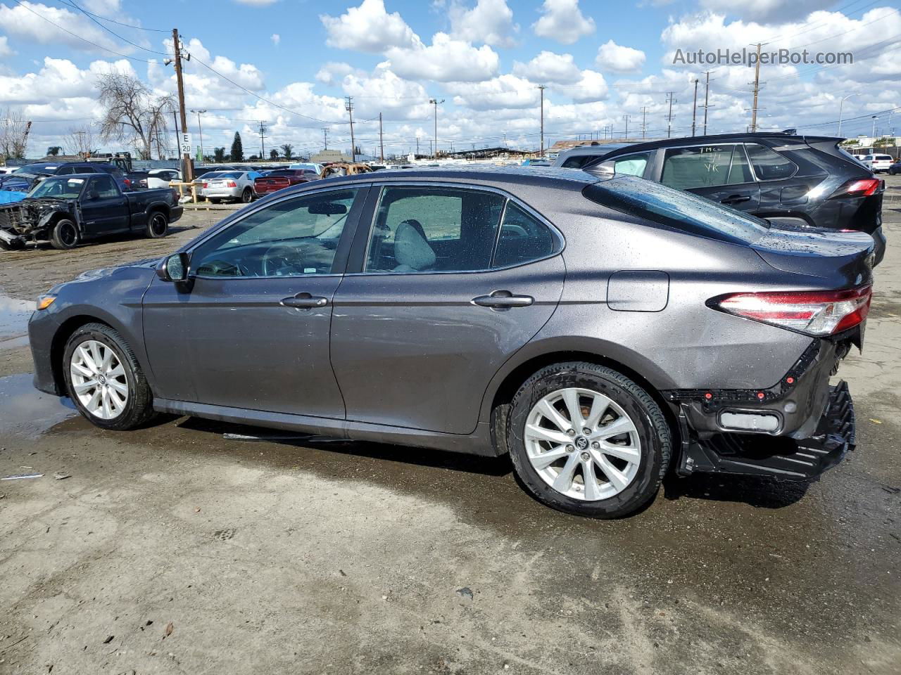 2019 Toyota Camry L Gray vin: 4T1B11HK6KU810130