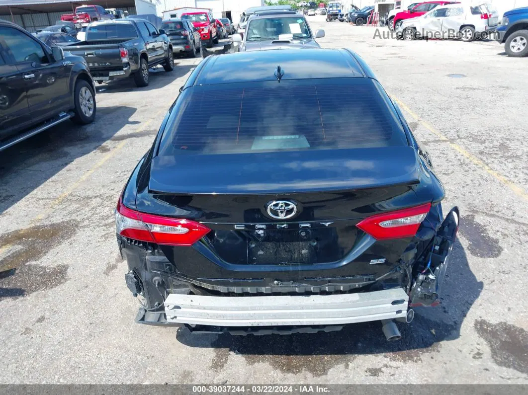 2019 Toyota Camry Se Black vin: 4T1B11HK7KU205758