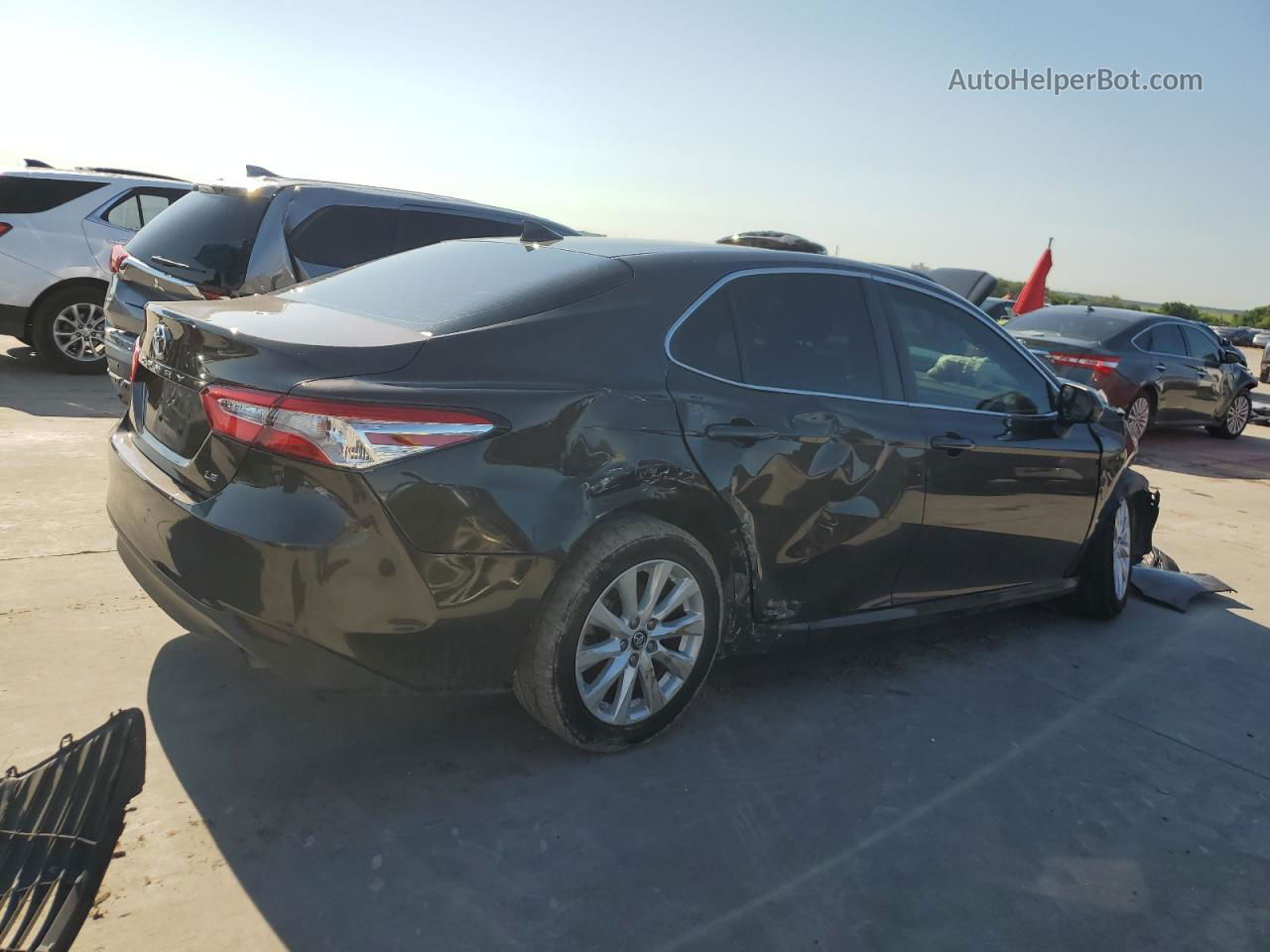 2019 Toyota Camry L Black vin: 4T1B11HK7KU238050