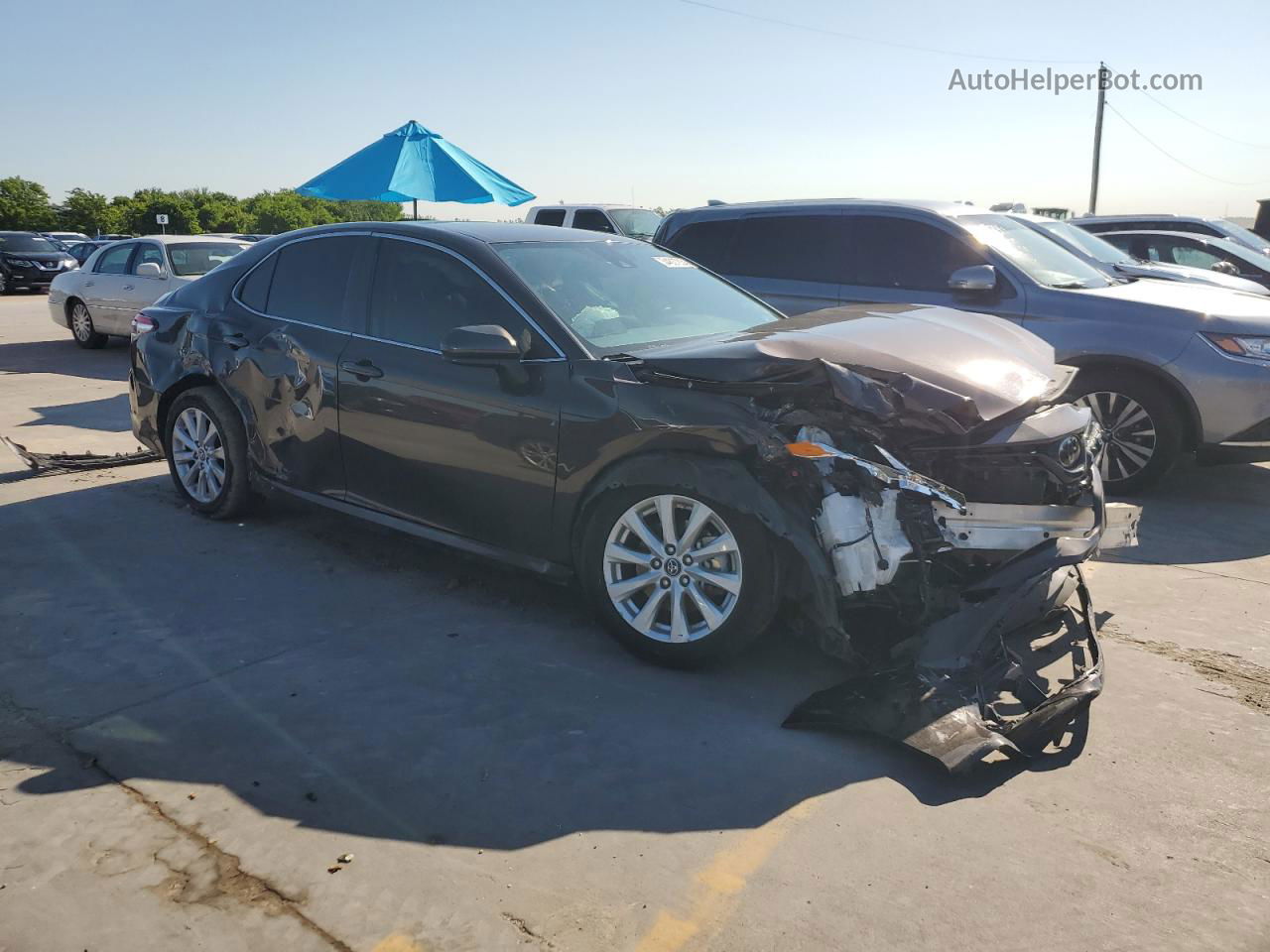 2019 Toyota Camry L Black vin: 4T1B11HK7KU238050