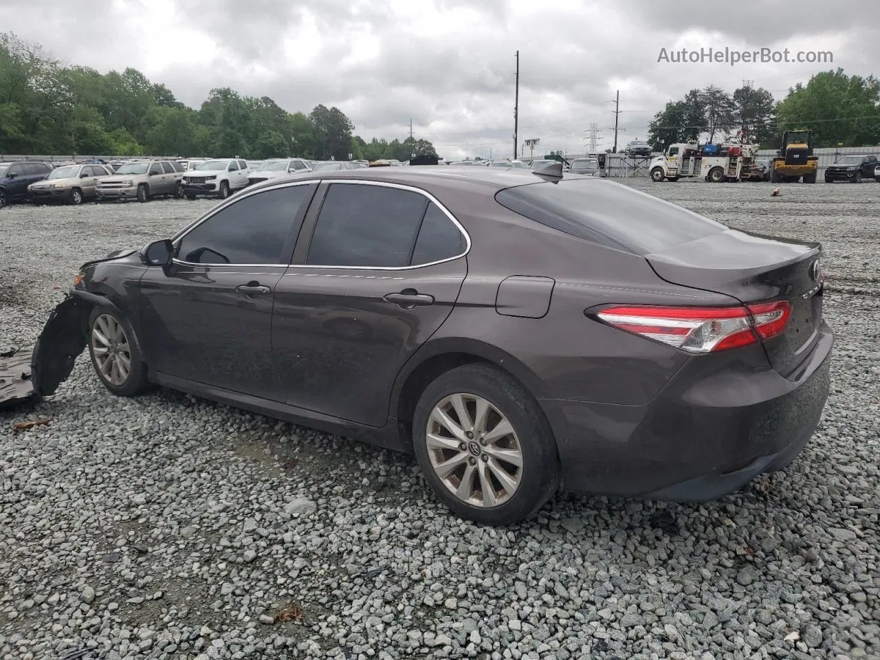 2019 Toyota Camry L Brown vin: 4T1B11HK7KU239148