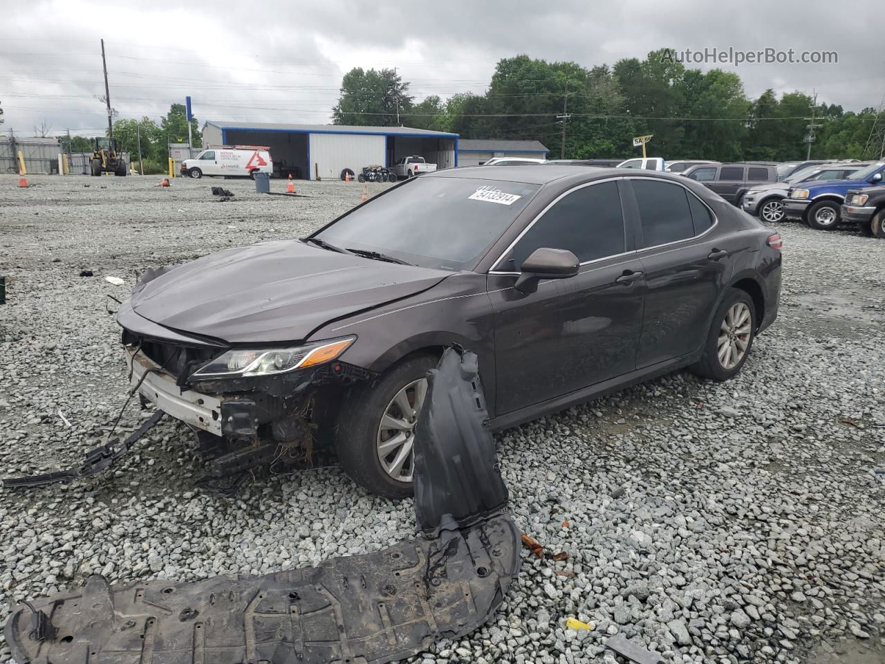 2019 Toyota Camry L Brown vin: 4T1B11HK7KU239148