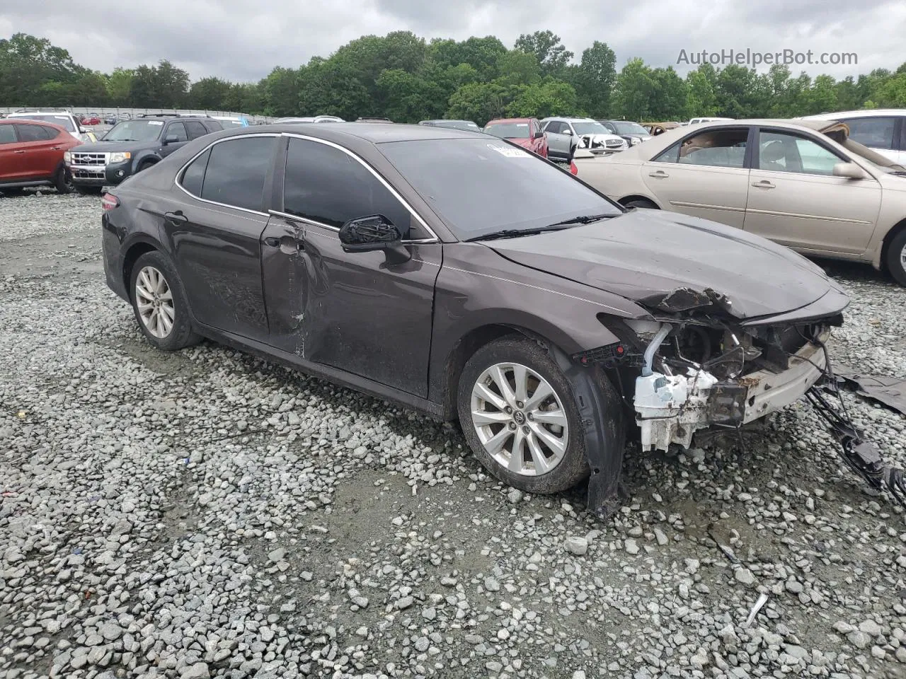 2019 Toyota Camry L Коричневый vin: 4T1B11HK7KU239148