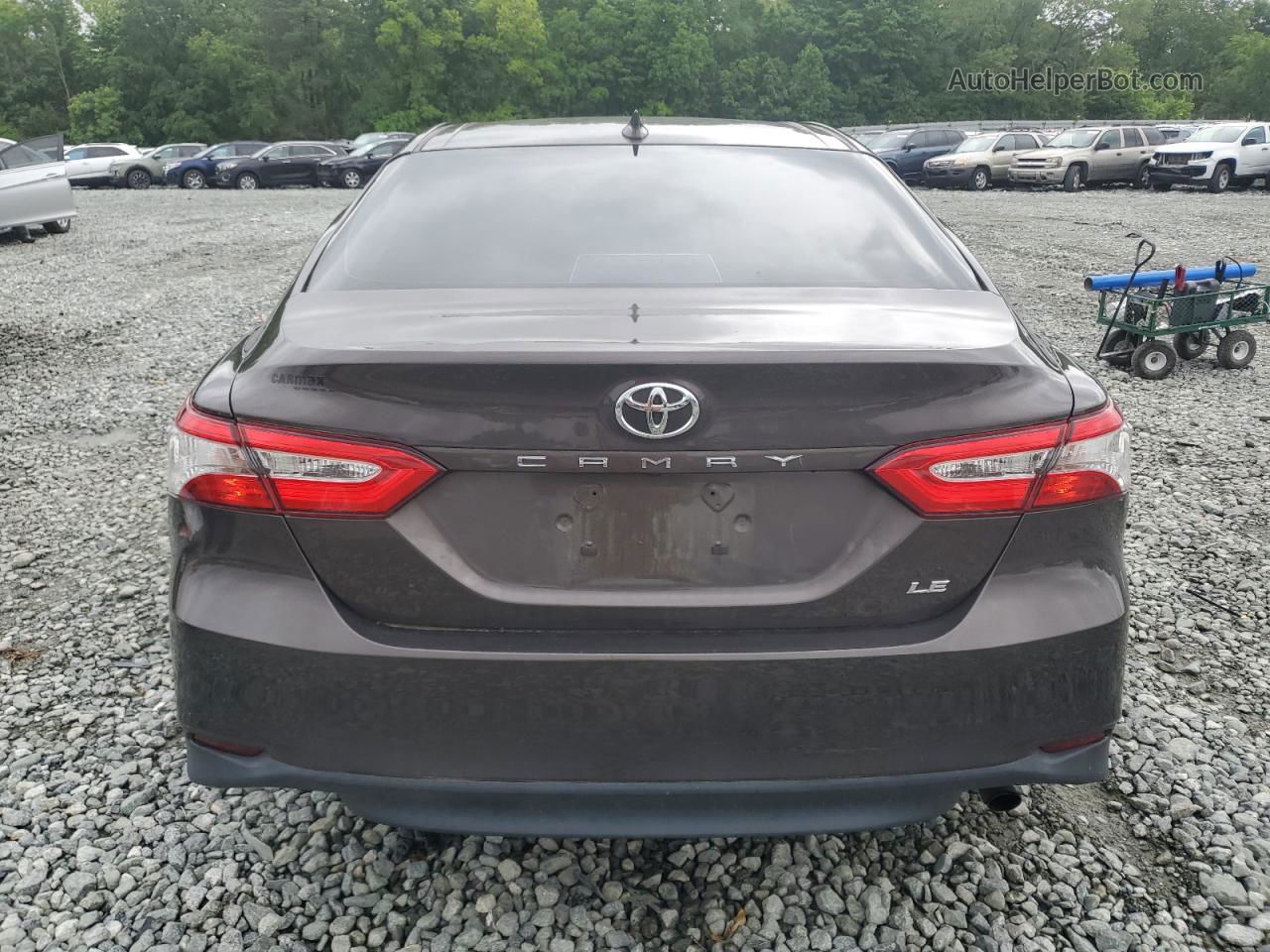 2019 Toyota Camry L Brown vin: 4T1B11HK7KU239148