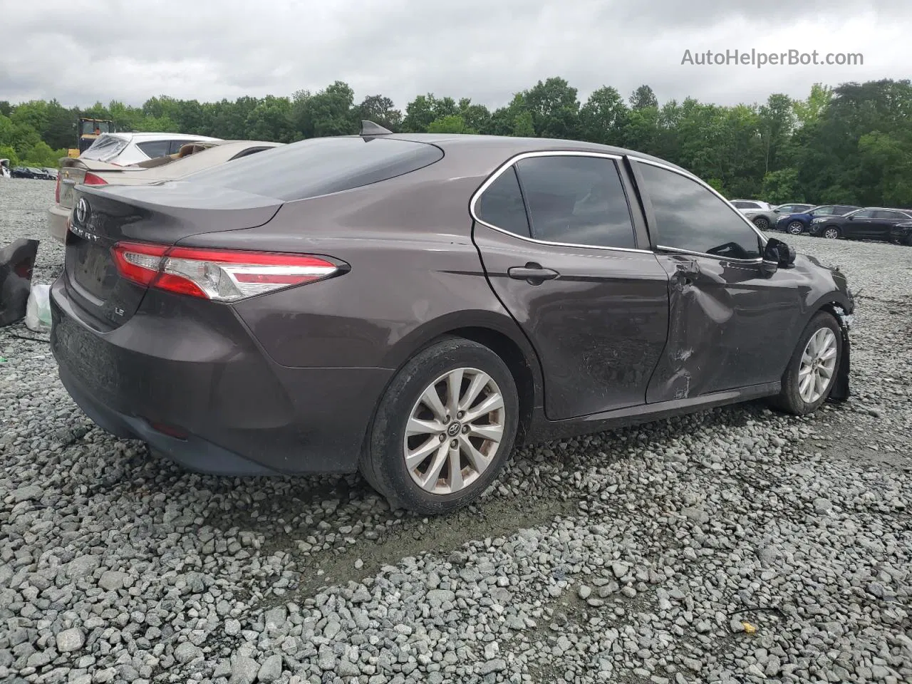 2019 Toyota Camry L Brown vin: 4T1B11HK7KU239148