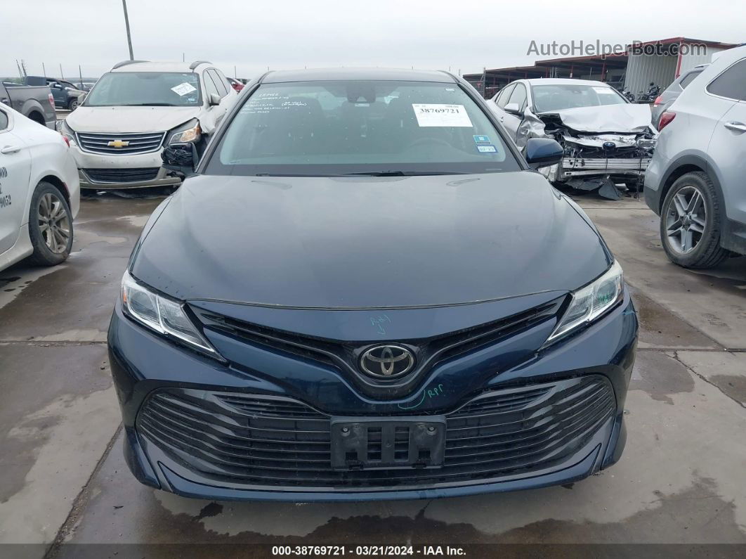 2019 Toyota Camry Le Dark Blue vin: 4T1B11HK7KU253227