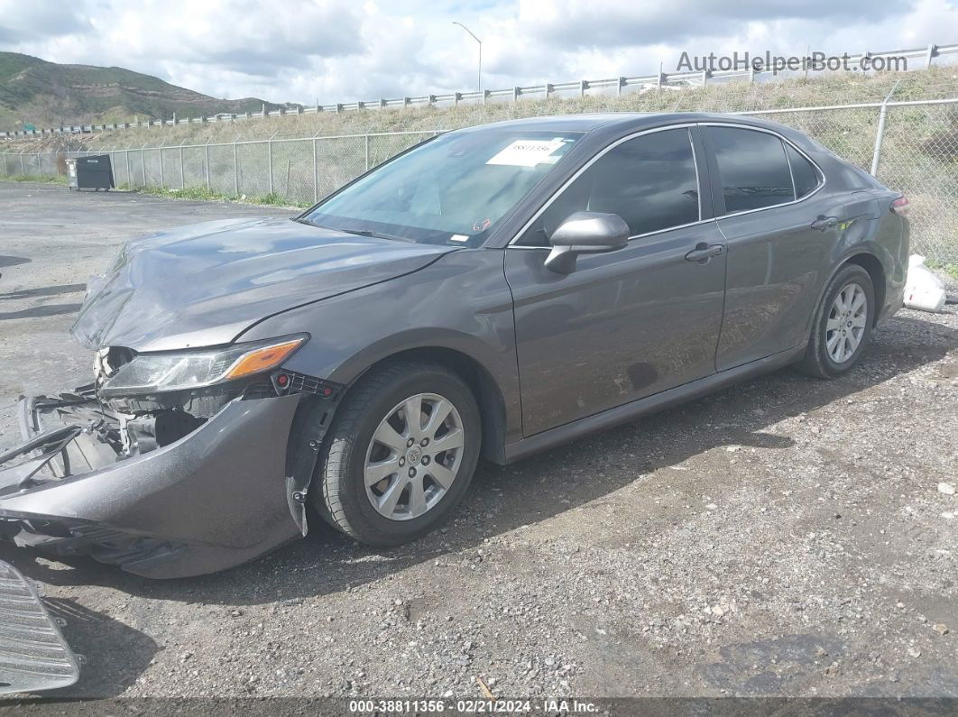 2019 Toyota Camry Le Серый vin: 4T1B11HK7KU257648