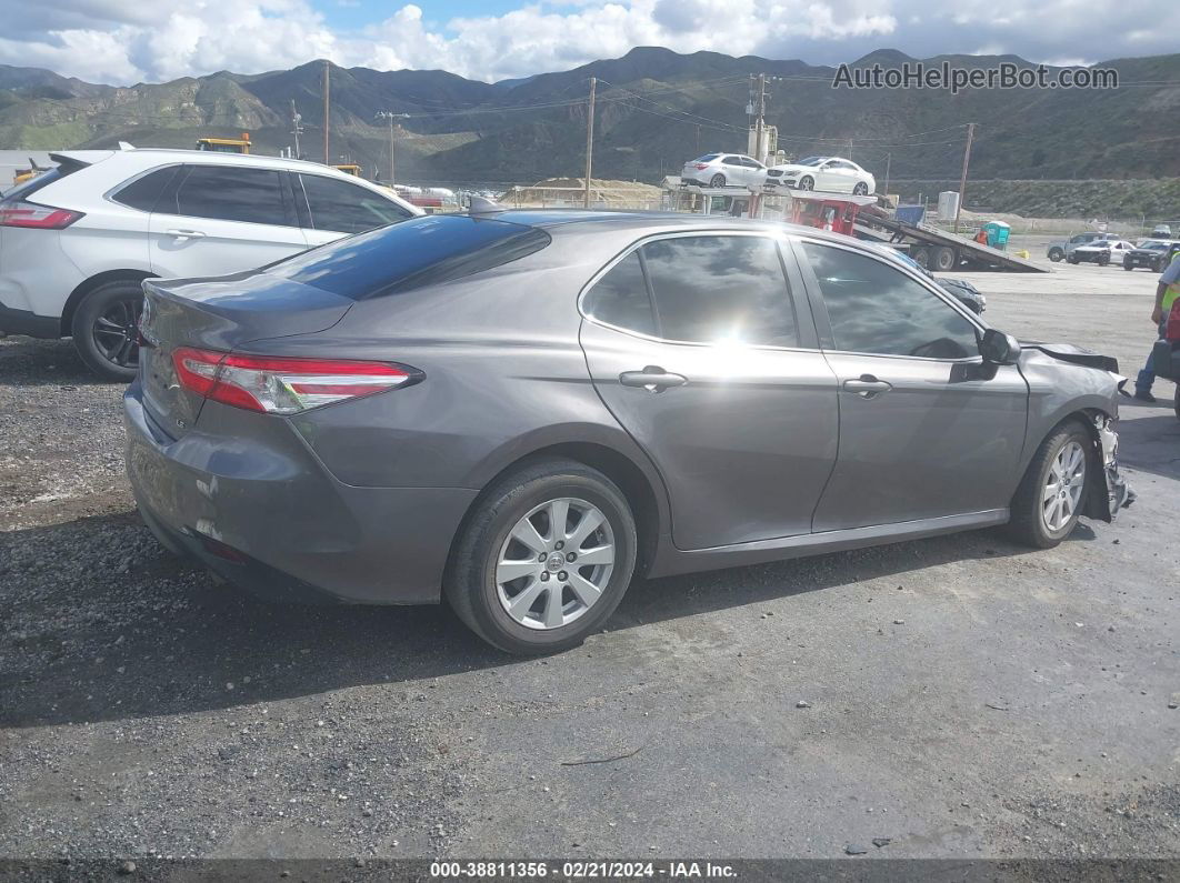 2019 Toyota Camry Le Gray vin: 4T1B11HK7KU257648