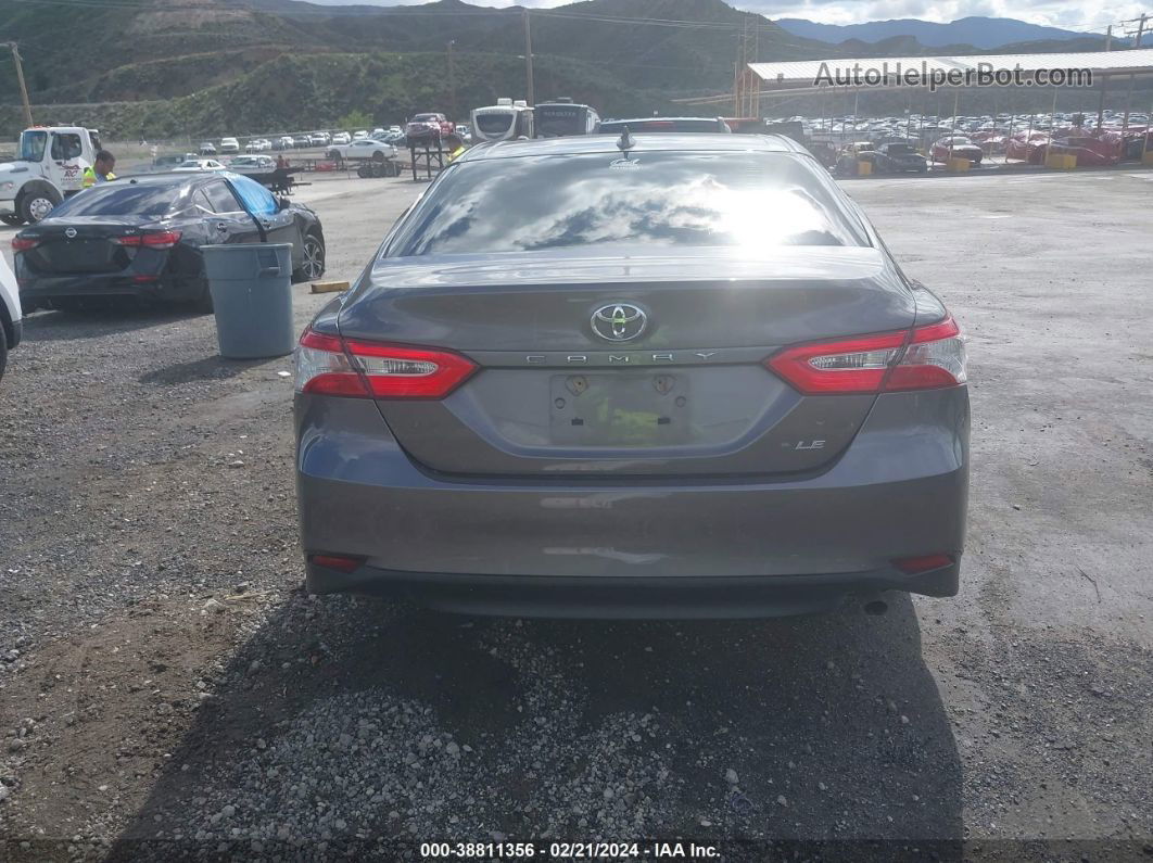 2019 Toyota Camry Le Gray vin: 4T1B11HK7KU257648