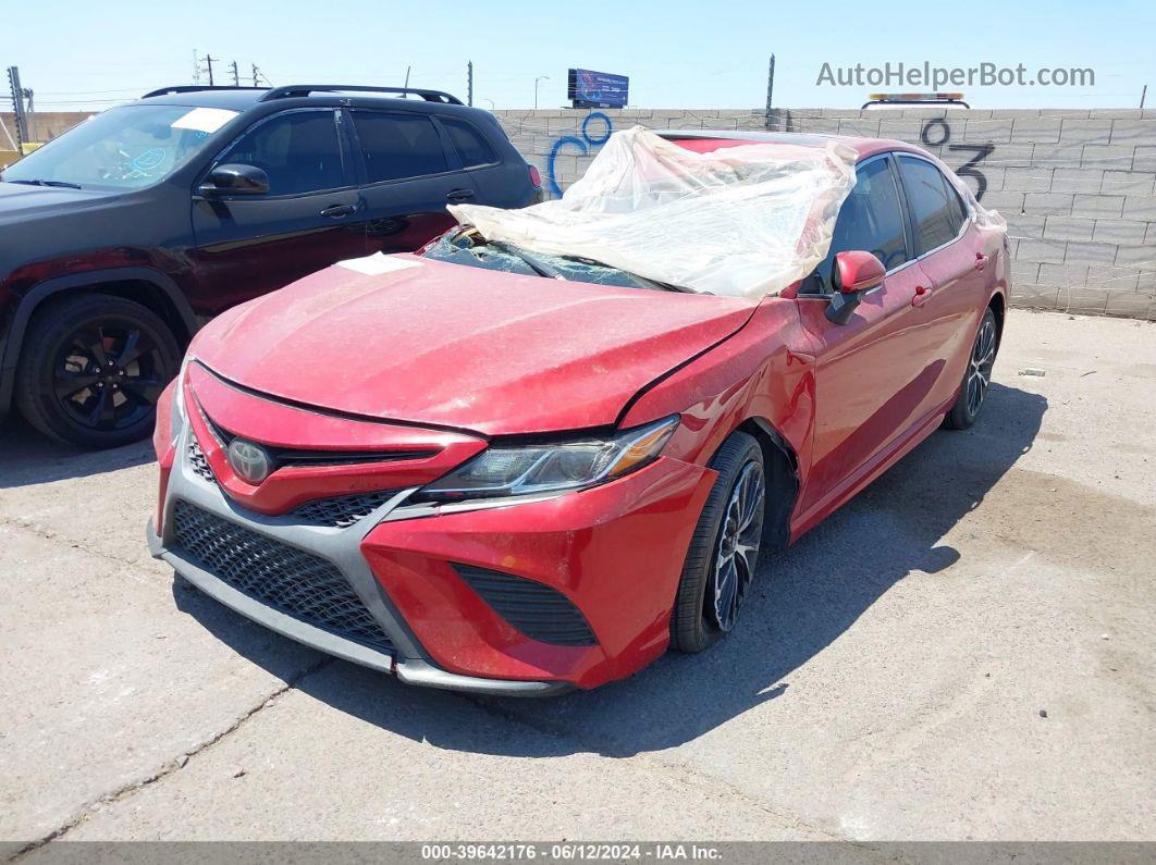 2019 Toyota Camry Se Red vin: 4T1B11HK7KU277527