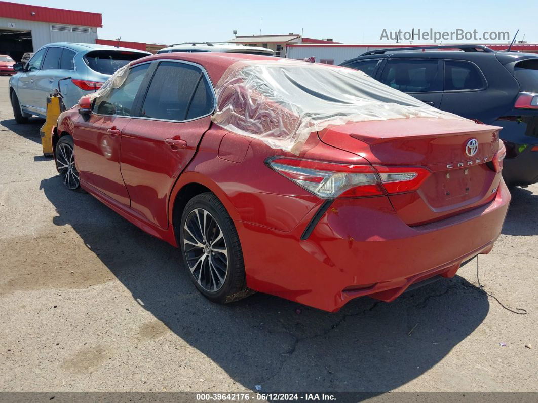 2019 Toyota Camry Se Красный vin: 4T1B11HK7KU277527