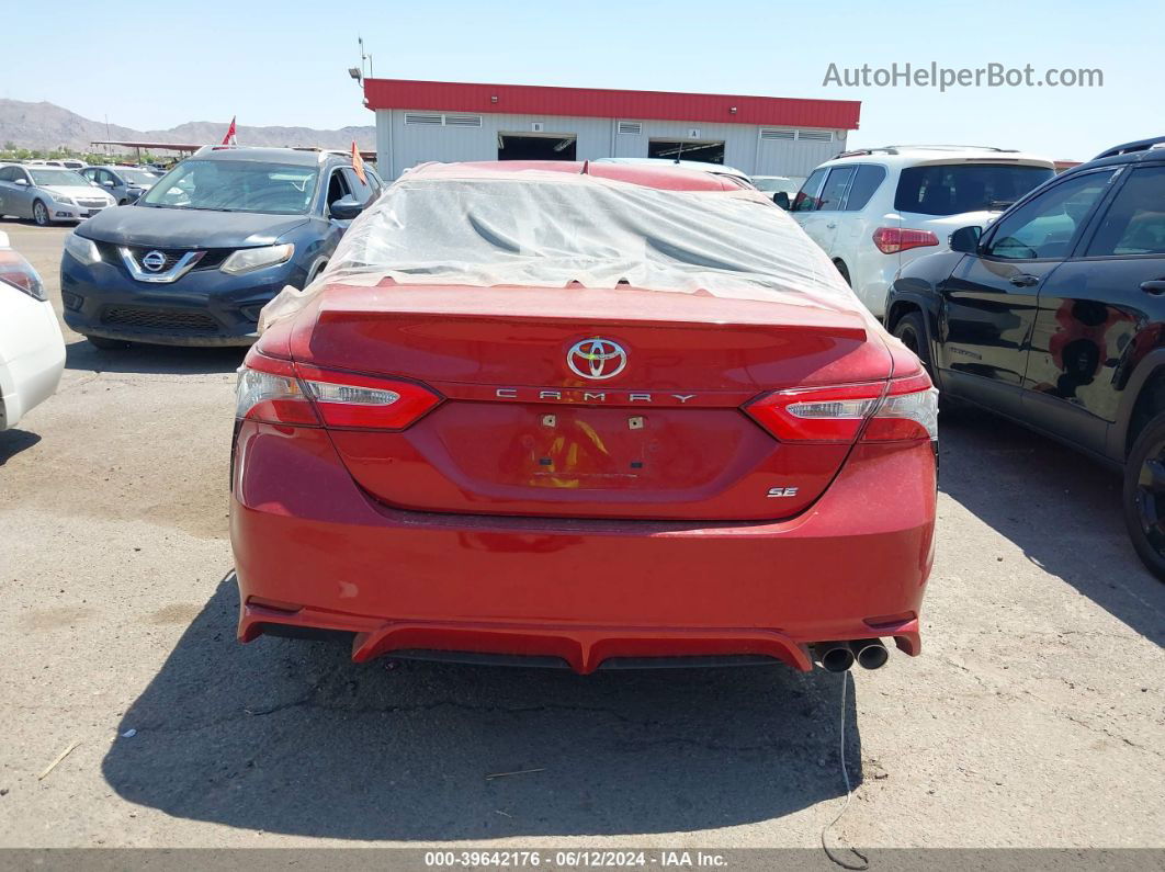 2019 Toyota Camry Se Red vin: 4T1B11HK7KU277527