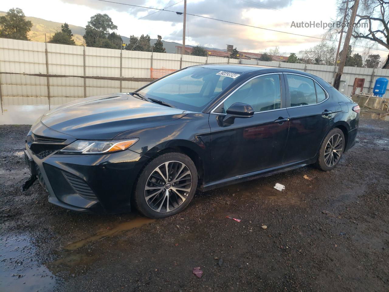 2019 Toyota Camry L Black vin: 4T1B11HK7KU295669