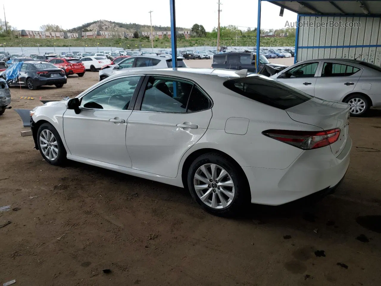 2019 Toyota Camry L White vin: 4T1B11HK7KU691360