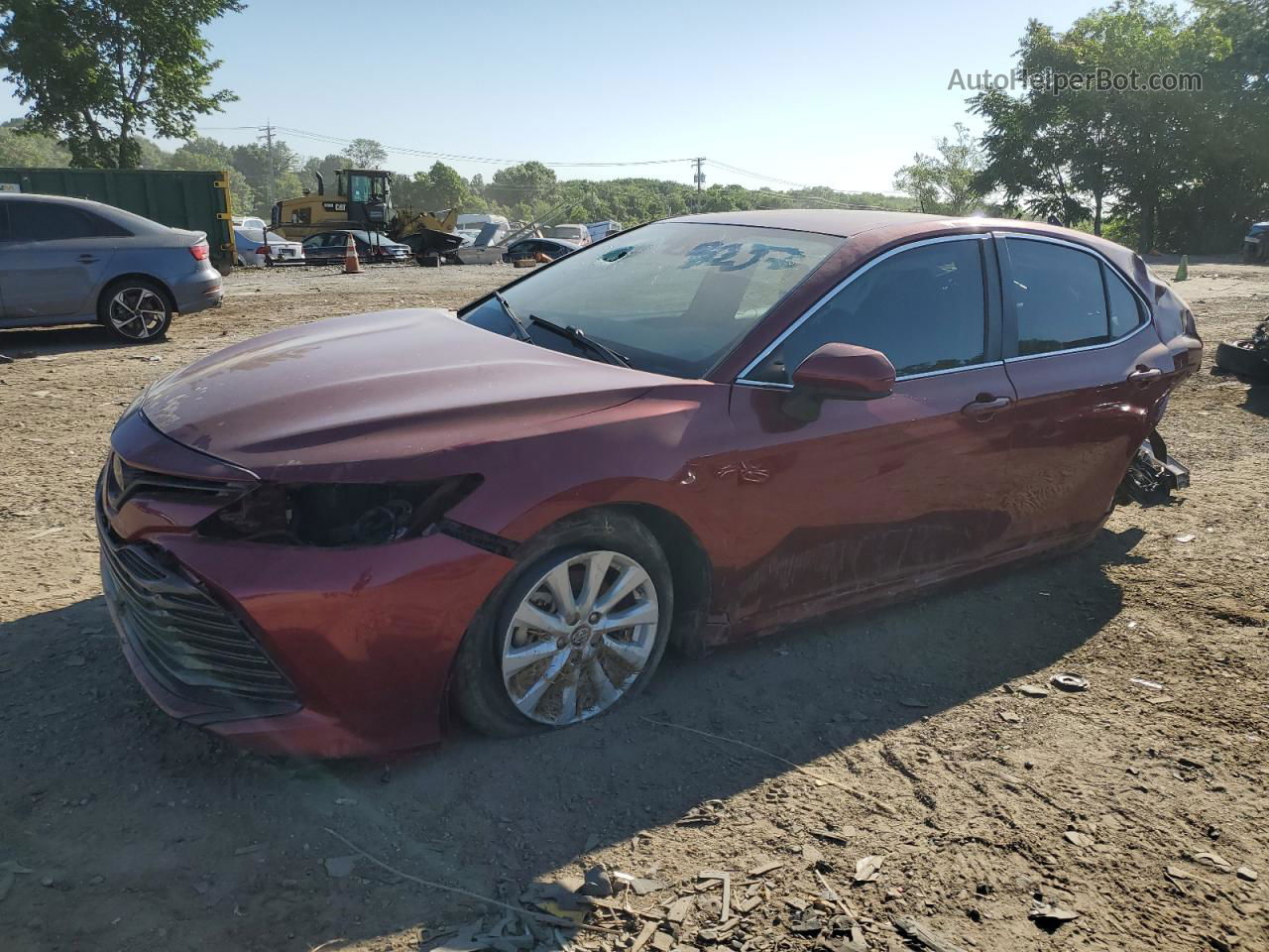 2019 Toyota Camry L Красный vin: 4T1B11HK7KU699037