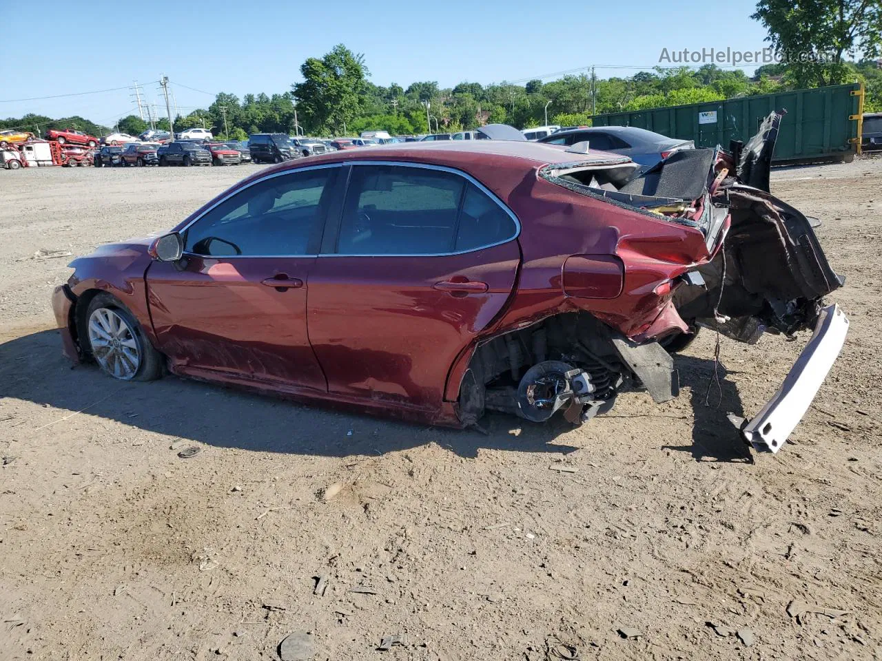 2019 Toyota Camry L Red vin: 4T1B11HK7KU699037