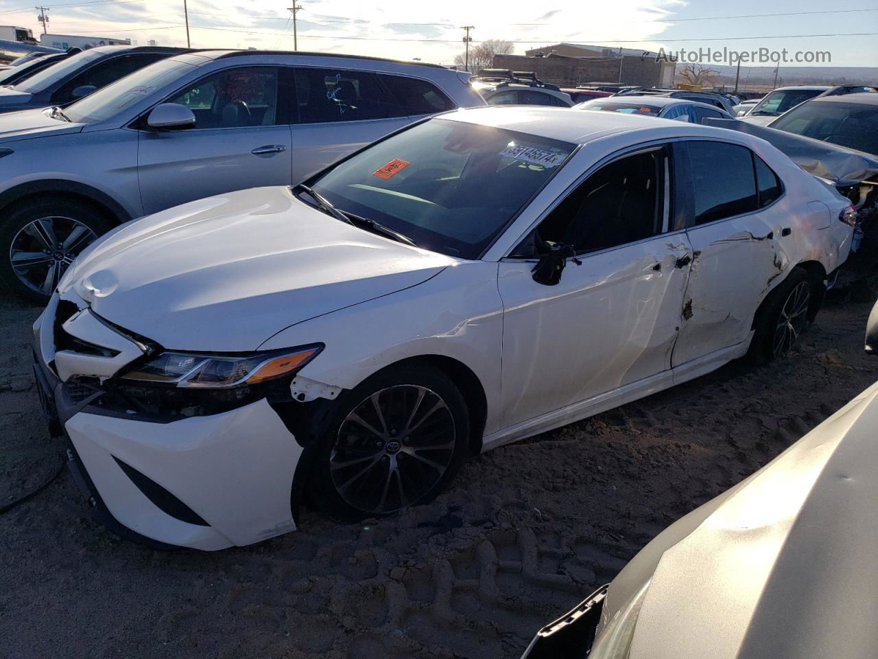 2019 Toyota Camry L White vin: 4T1B11HK7KU759592