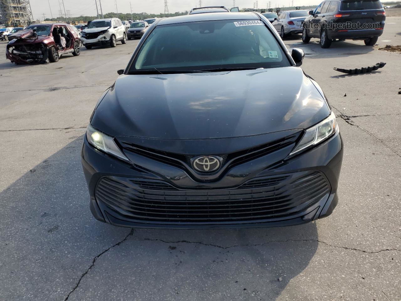 2019 Toyota Camry L Black vin: 4T1B11HK7KU760984