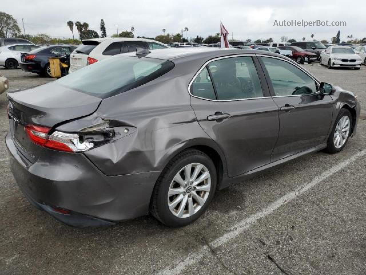 2019 Toyota Camry L Charcoal vin: 4T1B11HK7KU775226