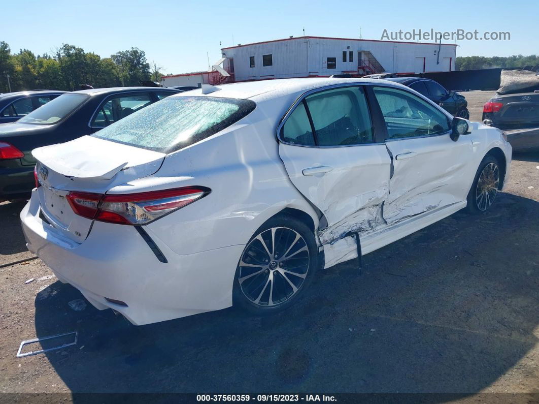 2019 Toyota Camry Se White vin: 4T1B11HK7KU777106