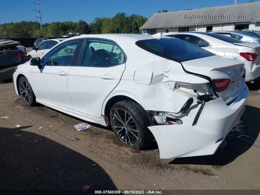 2019 Toyota Camry Se White vin: 4T1B11HK7KU777106