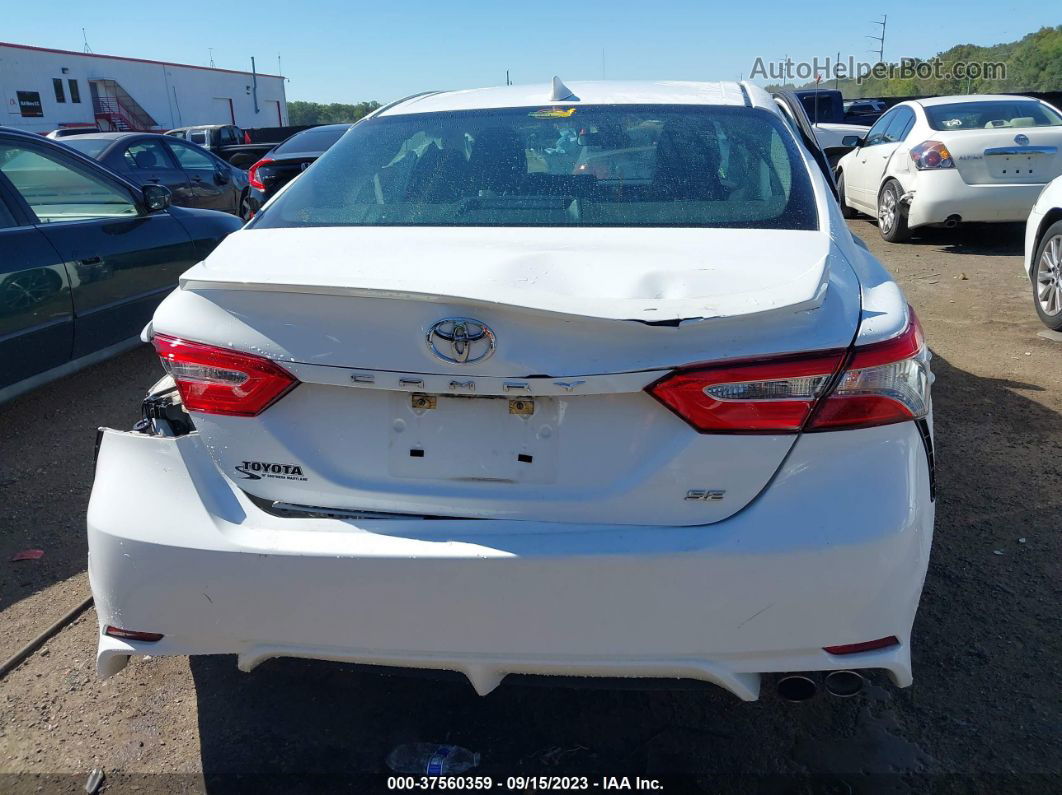 2019 Toyota Camry Se White vin: 4T1B11HK7KU777106