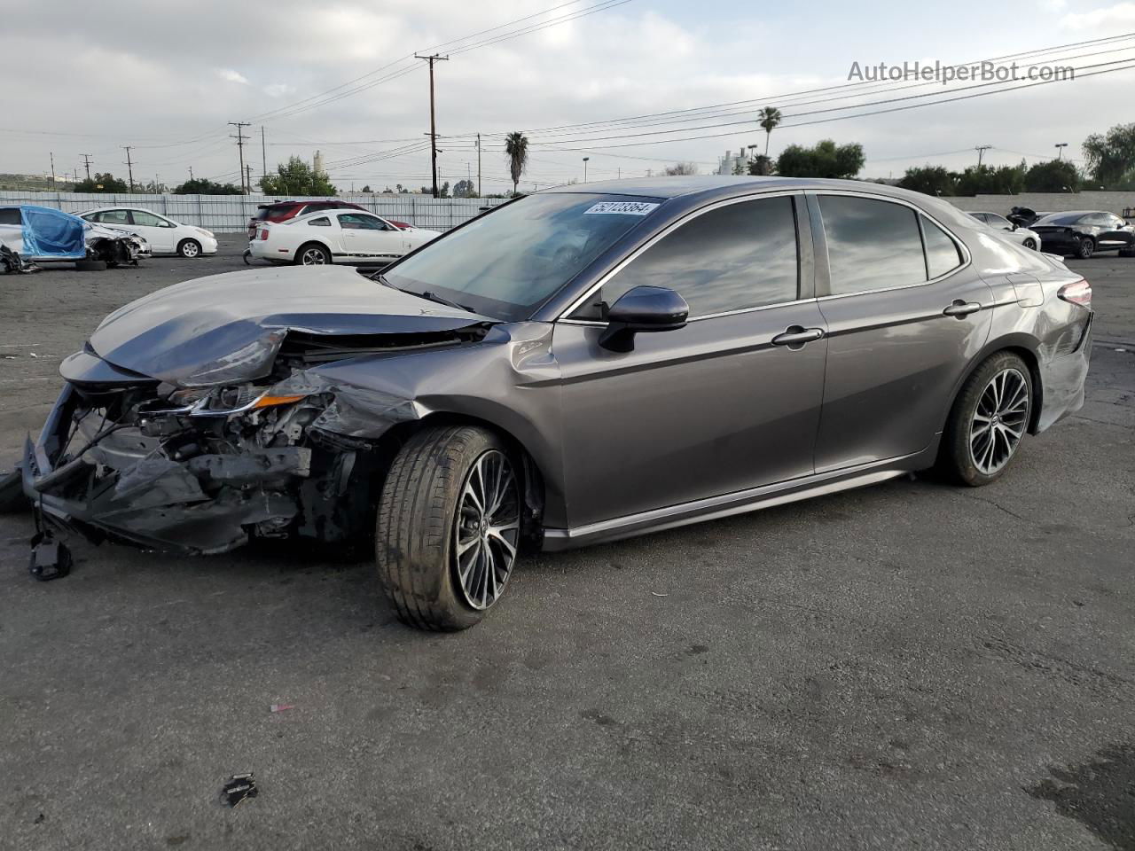 2019 Toyota Camry L Gray vin: 4T1B11HK7KU780507