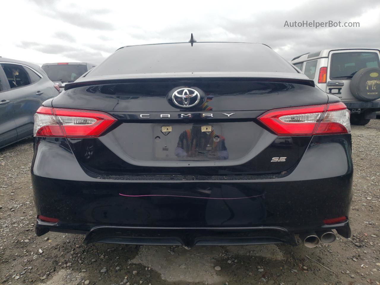 2019 Toyota Camry L Black vin: 4T1B11HK7KU831326