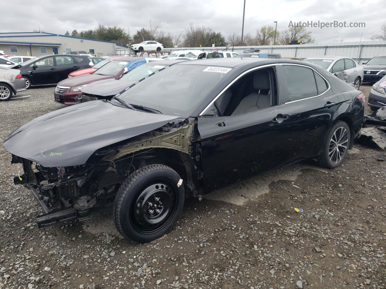 2019 Toyota Camry L Black vin: 4T1B11HK7KU831326