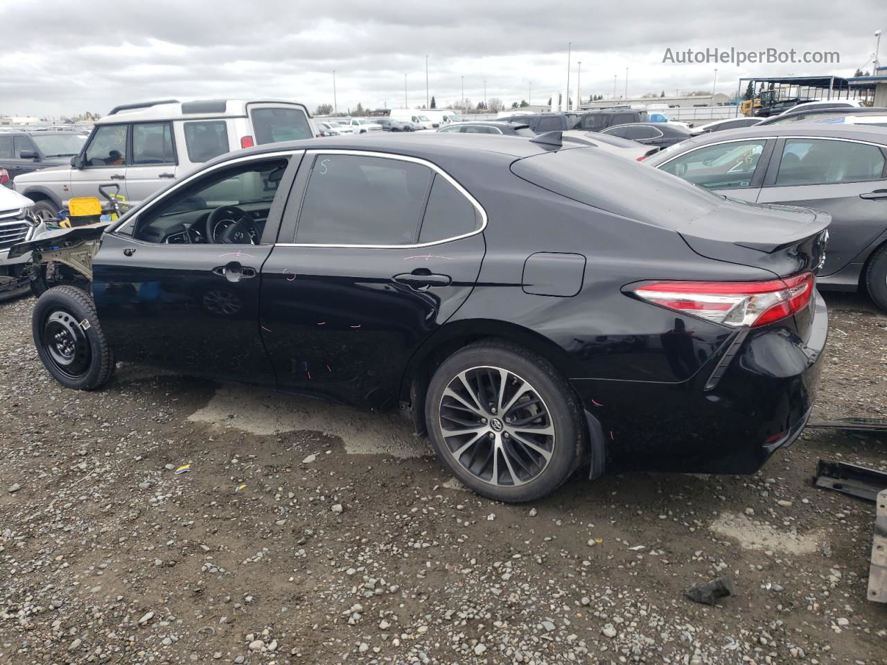 2019 Toyota Camry L Black vin: 4T1B11HK7KU831326