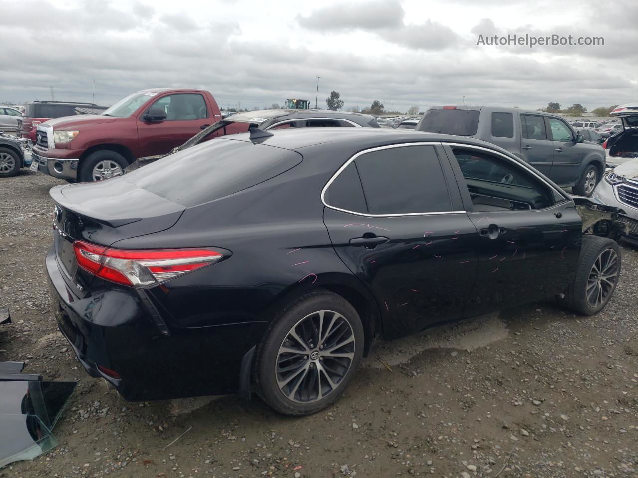 2019 Toyota Camry L Black vin: 4T1B11HK7KU831326