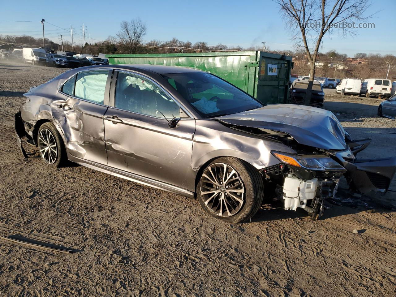 2019 Toyota Camry L Серый vin: 4T1B11HK7KU836297