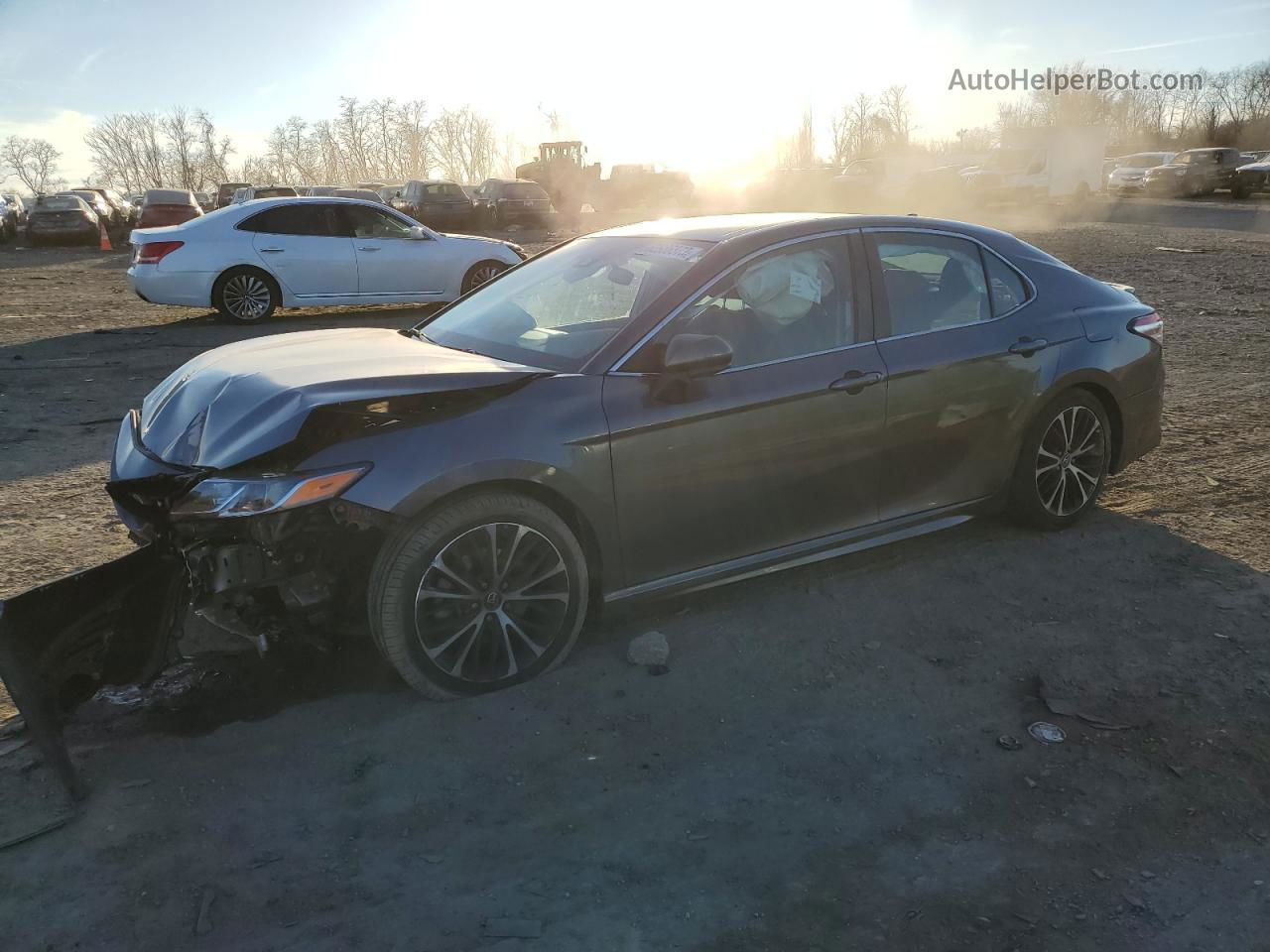 2019 Toyota Camry L Серый vin: 4T1B11HK7KU836297