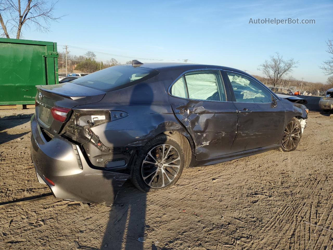 2019 Toyota Camry L Серый vin: 4T1B11HK7KU836297