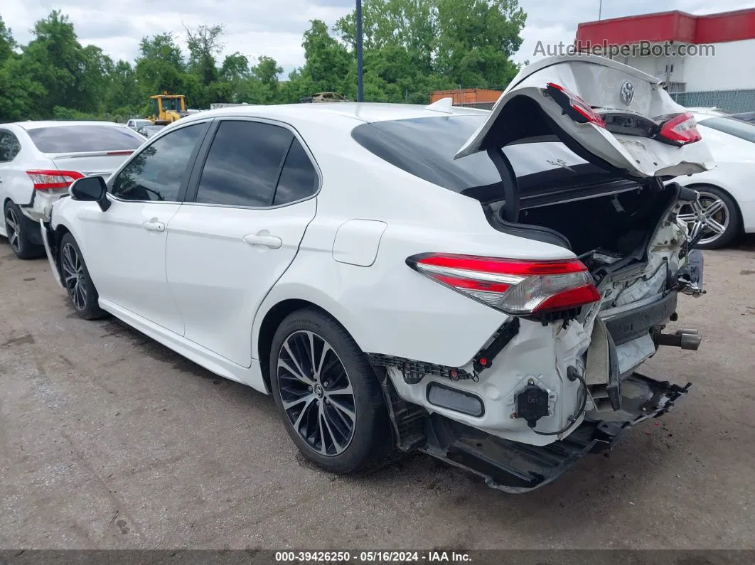 2019 Toyota Camry Se White vin: 4T1B11HK7KU842844