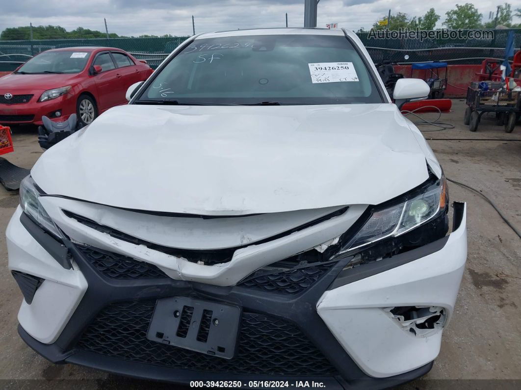 2019 Toyota Camry Se White vin: 4T1B11HK7KU842844