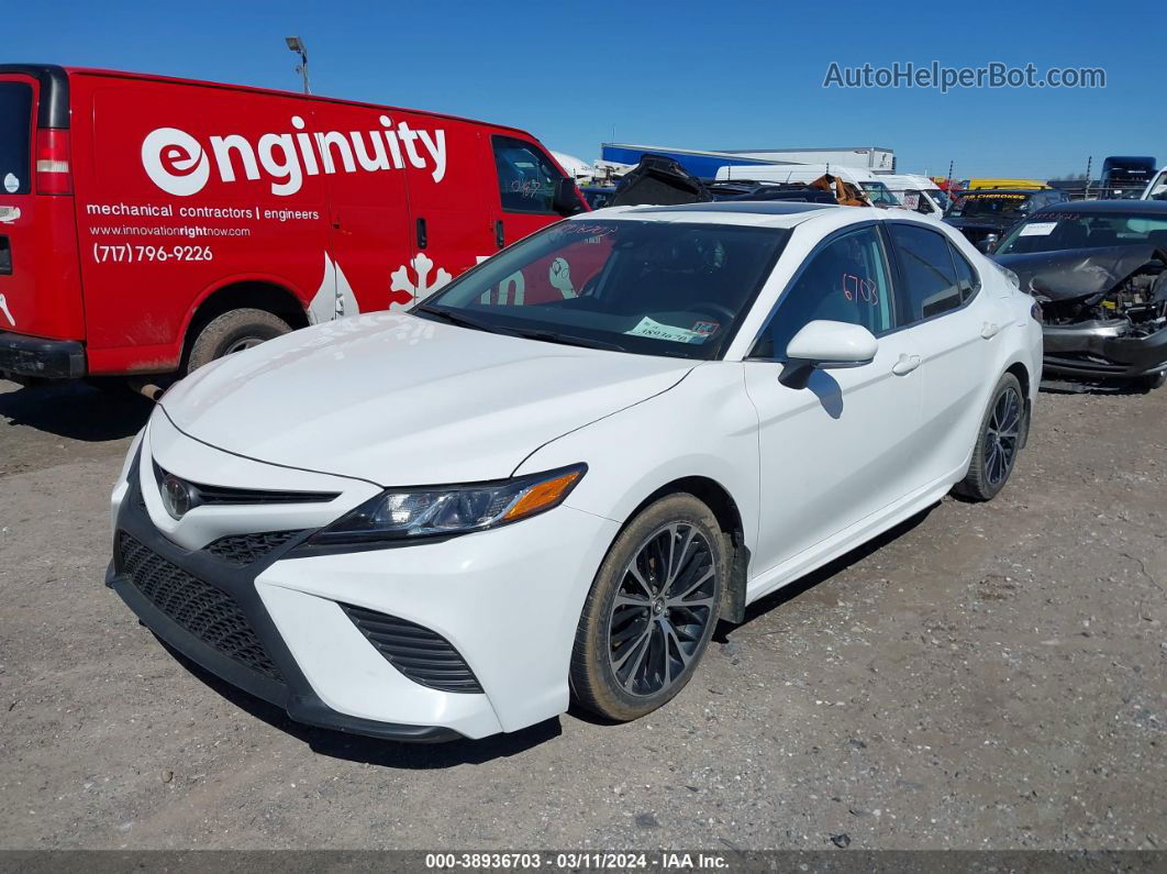 2019 Toyota Camry Se White vin: 4T1B11HK7KU849793