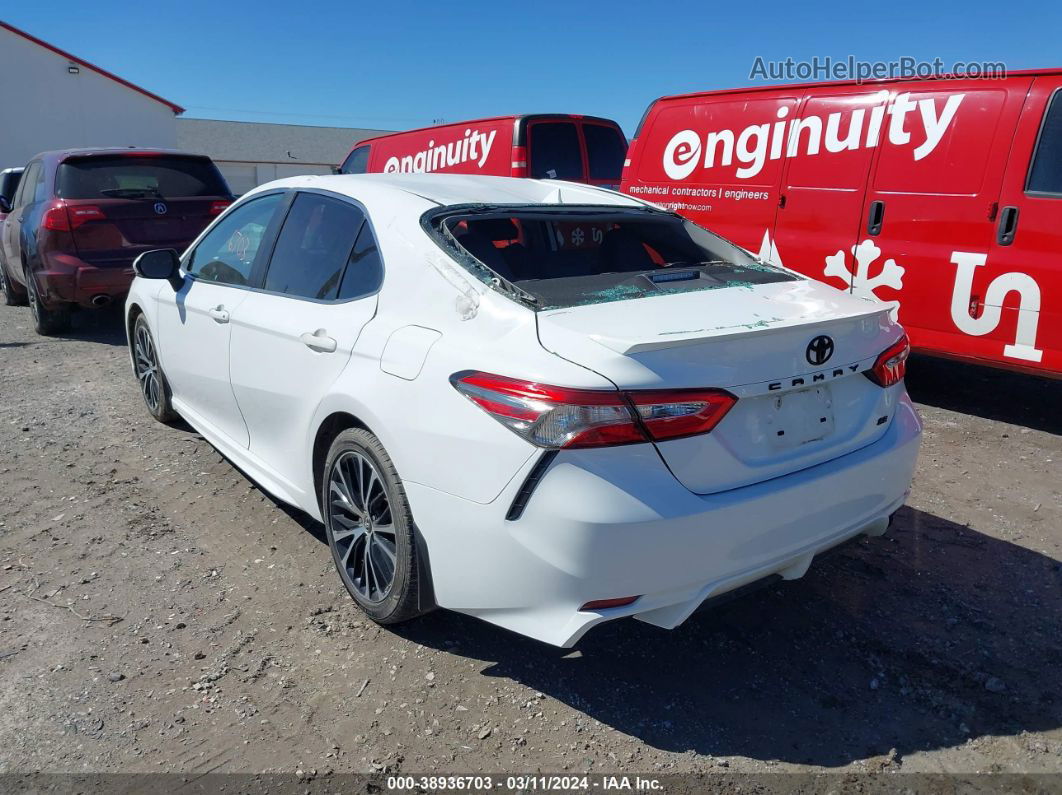 2019 Toyota Camry Se White vin: 4T1B11HK7KU849793